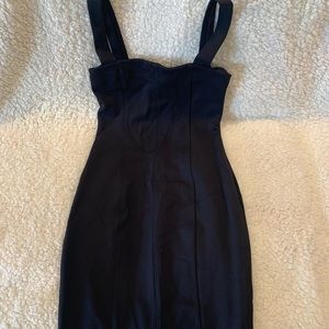 Black, H&M body con dress